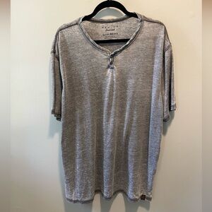 Lucky Brand Venice Burnout T Shirt XXL Gray